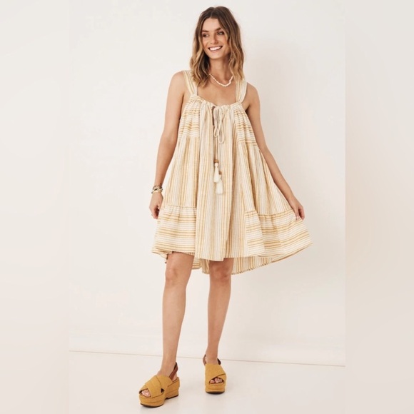 SPELL Lady Palm Mini Dress Sz L - Picture 4 of 15